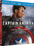 Captain America (Blu-Ray 3D + Blu-Ray + DVD)