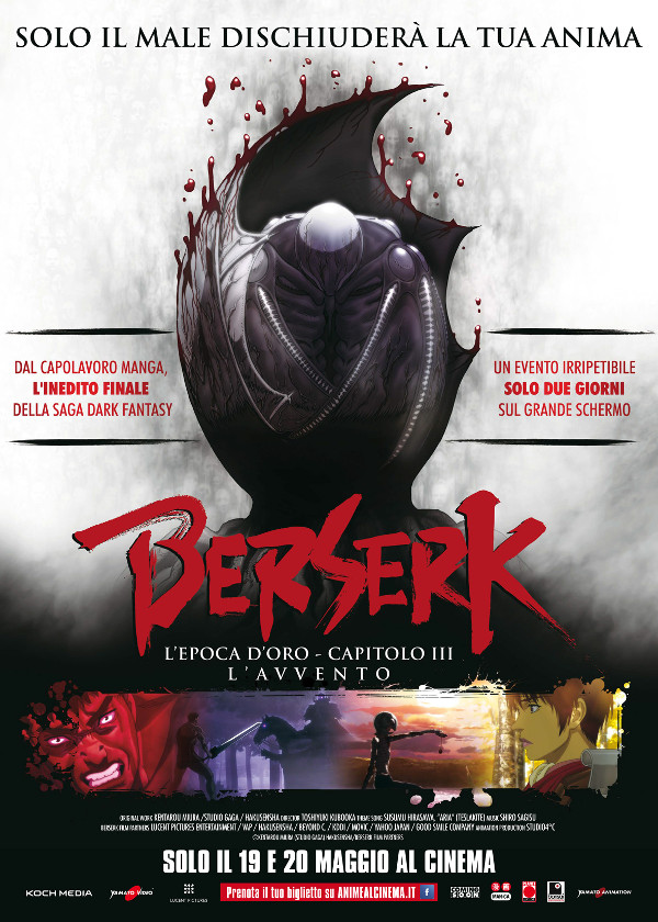 Anime di Maggio: il trailer di Berserk 3!