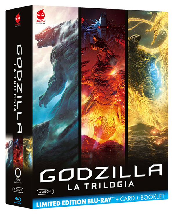 All'anime di Godzilla! La trilogia in Blu-Ray