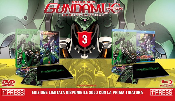 Cover e contenuti di Gundam Unicorn volume 3!