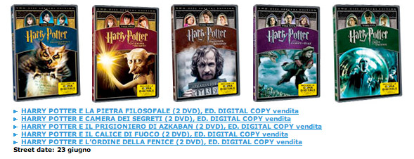 Harry Potter Dvd da collezione