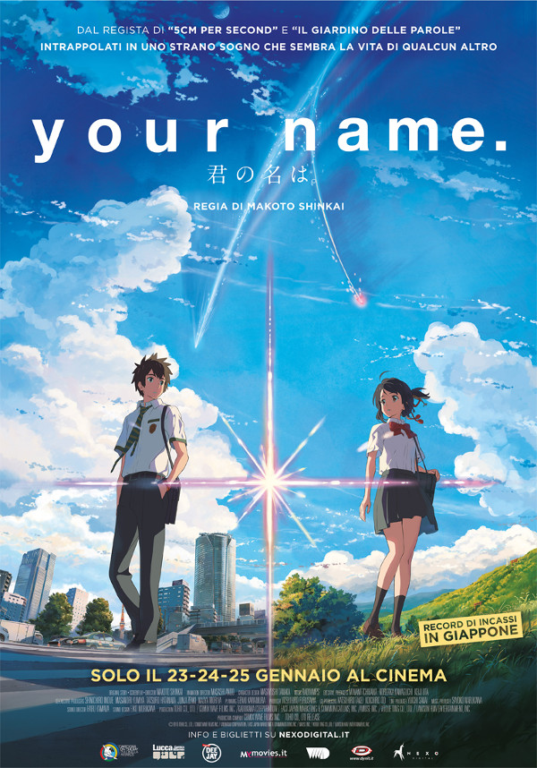 Your Name di Makoto Shinkai al cinema!