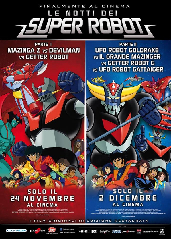 I robot di Go Nagai AL CINEMA!