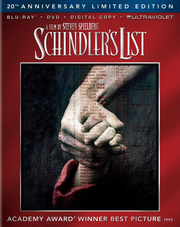 Schindler's List Blu-Ray Disc: trailer e cover americana!